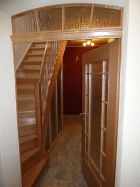 Treppenaufgang und Verglasung